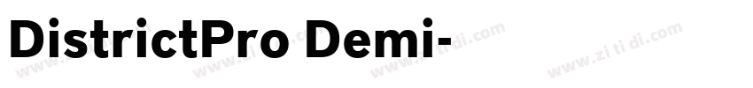 DistrictPro Demi字体转换